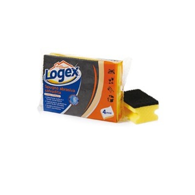 BLISTER 4 SPUGNABELLA LOGEX CON IMPUGNATURA