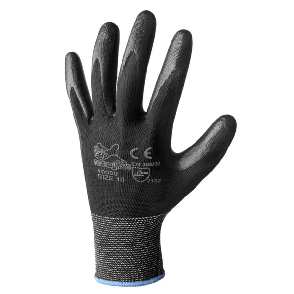 GUANTO SPALMATO NITRILE  FOAM 4121X NERO TG.9