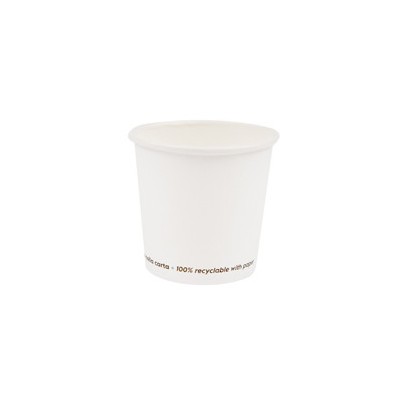 50 Bicchieri in carta 75ml bianco Signor Bio