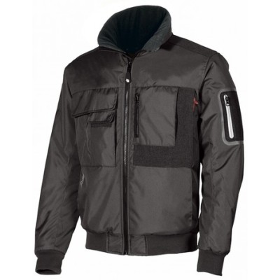 GIACCA BOMBER MATE BLACK CARBON TG.S
