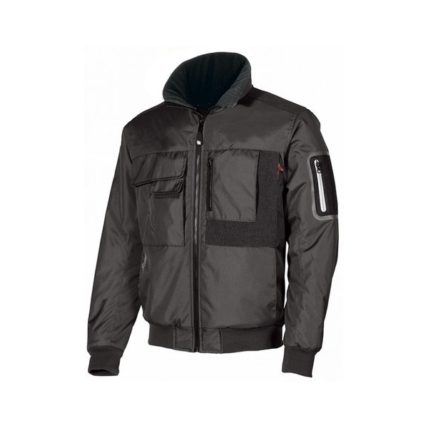 GIACCA BOMBER MATE BLACK CARBON TG.S