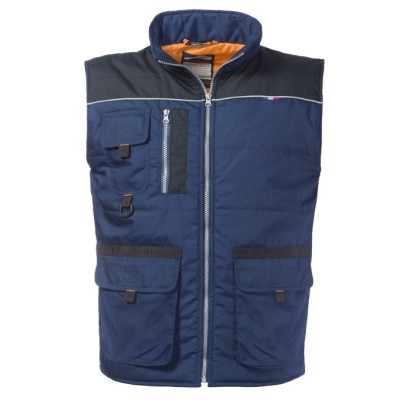 GILET IMBOTTITO POL/COT  MORGAN TG.4XL BLU/NERO
