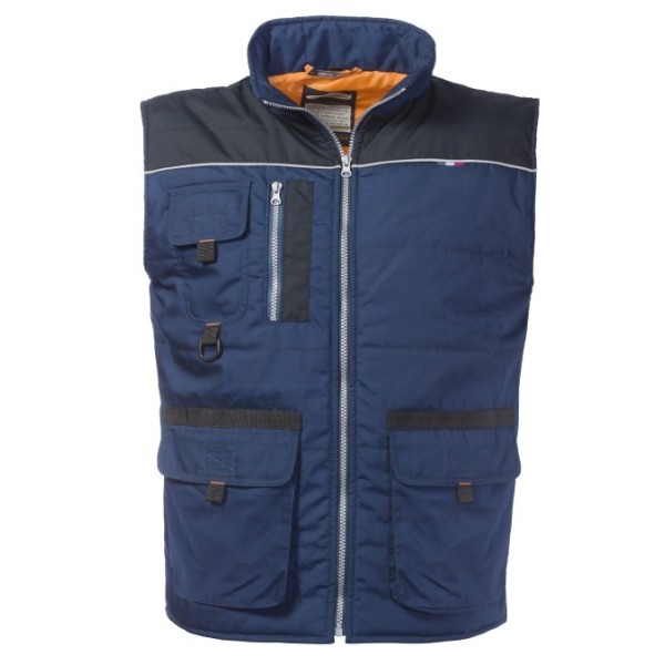 GILET IMBOTTITO POL/COT  MORGAN TG.4XL BLU/NERO