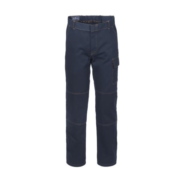 PANTALONE SERIO PLUS+    100% COTONE BLU TG. 4XL