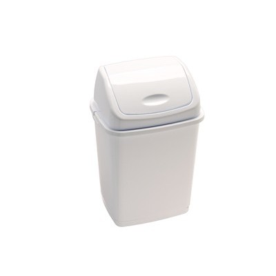 Pattumiera a basculante 35Lt Rif Basic Bianco