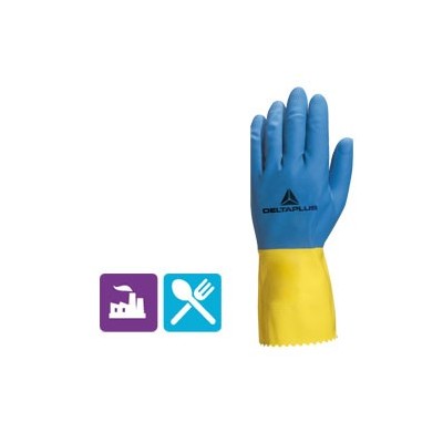GUANTO DA LAVORO INDUSTRIALE Duocolor 330 Tg.09/10 in LATTICE