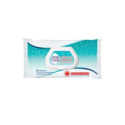 Busta da 60 Salviette disinfettanti milleusi ad azione antibatterica FreshClean