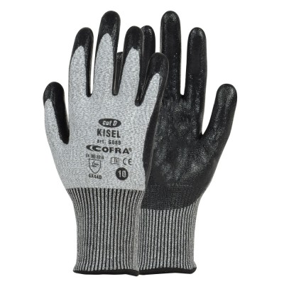 GUANTI KISEL NITRILE     GRIGIO/NERO TG.9 4544