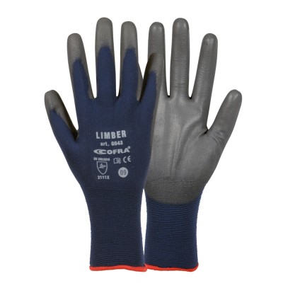 GUANTI LIMBER PU TG.9    NAVY/GRIGIO 2121