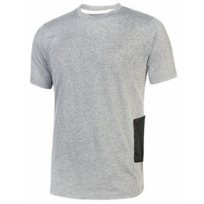 T-SHIRT MANICA CORTA     POLY GREY METEORITE TG.L