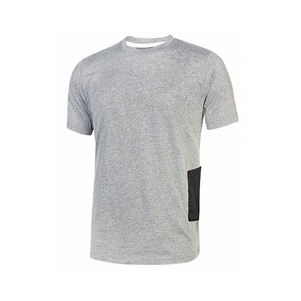 T-SHIRT MANICA CORTA     POLY GREY METEORITE TG.L