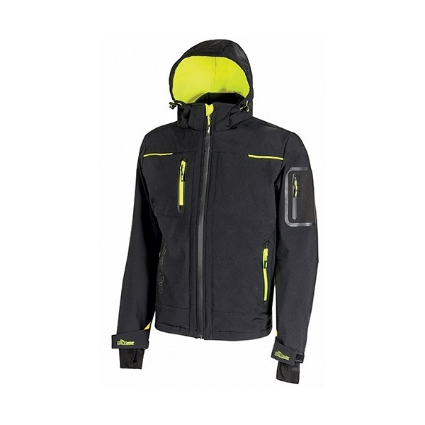 GIACCA SPACE IN SOFTSHELLBLACK CARBON TG.M