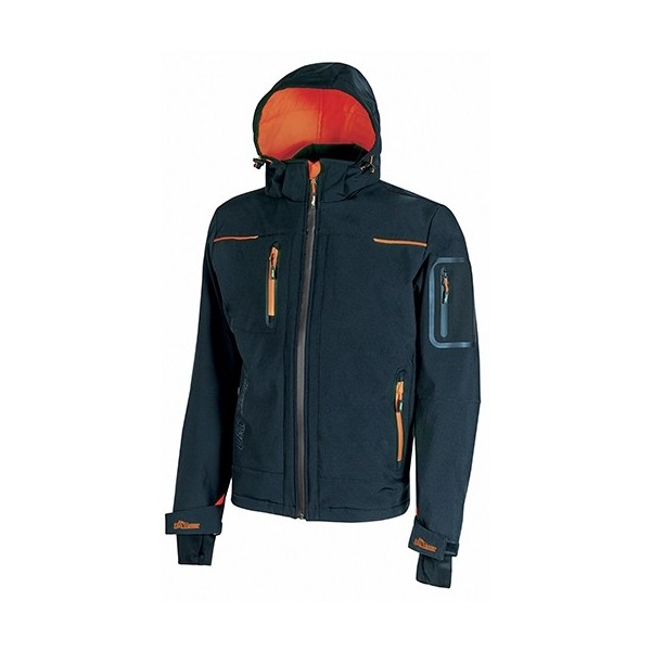 GIACCA SPACE IN SOFTSHELLDEEP BLUE TG.M