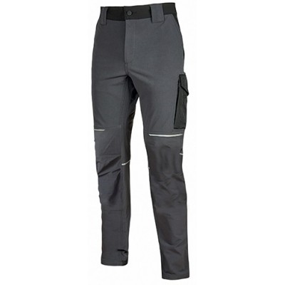 PANTALONI TESSUTO U-4    ASPHALT GREY TG.M