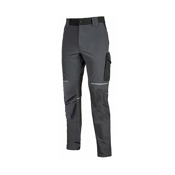 PANTALONI TESSUTO U-4    ASPHALT GREY TG.XL