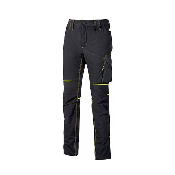 PANTALONI TESSUTO U-4    BLACK CARBON TG.M