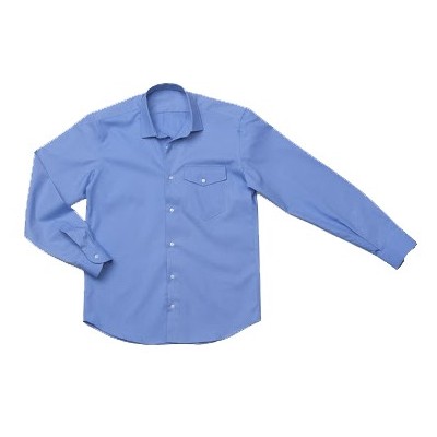 CAMICIA MANICA LUNGA     COTONE AZZURRA TG.L