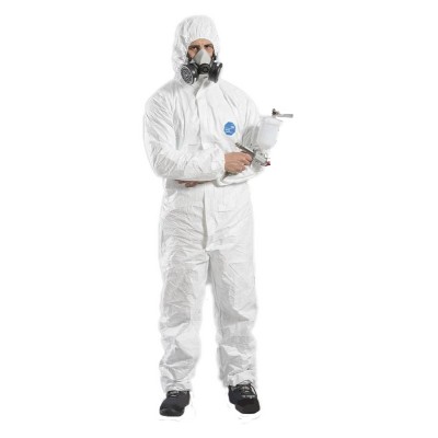 TUTA CON CAPPUCCIO 500   XPERT TYVEK BIANCO