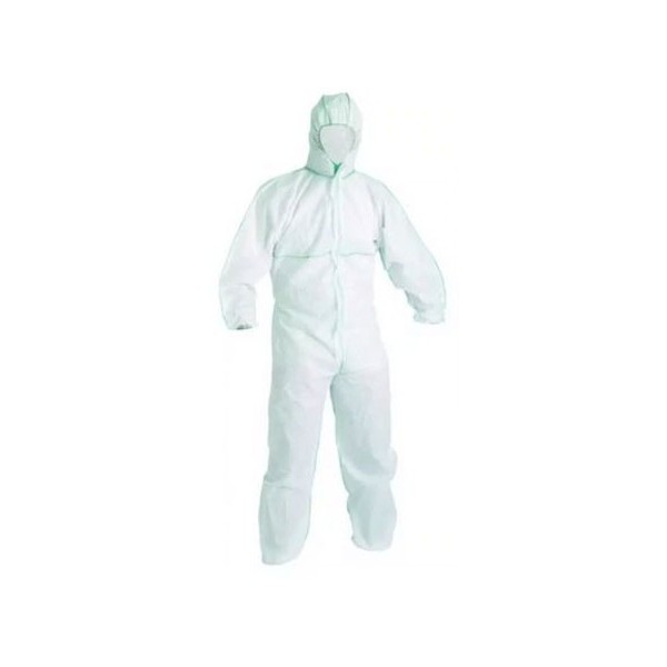 CAMICE TNT CON VELCRO    S/TASCHE BIANCO TG. L