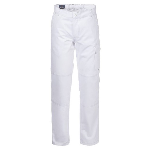 PANTALONE SERIO PLUS+    100% COTONE BIANCHI TG.XL