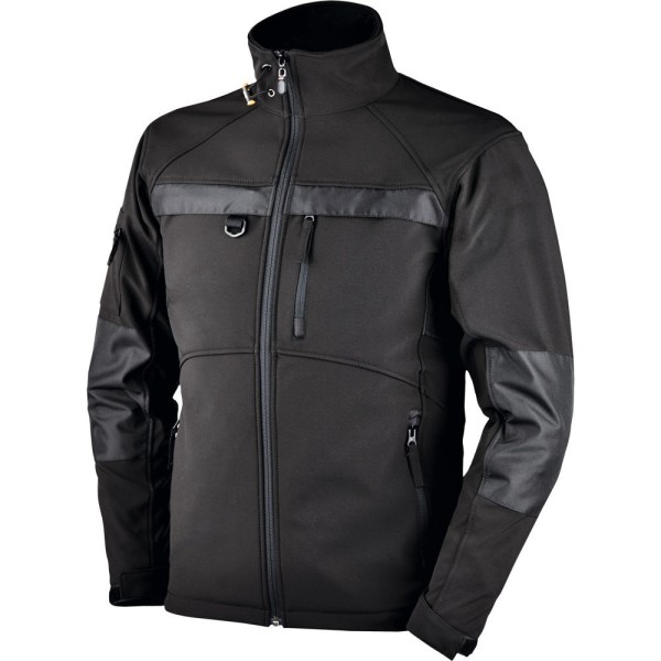 GIUBBINO SOFTSHELL 330GR POLIESTERE TG.XL NERO