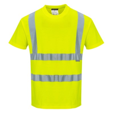 T-SHIRT ALTA VISIBILITA  PORTWEST GIALLA TG.M