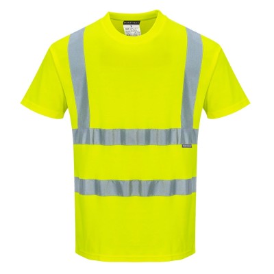 T-SHIRT ALTA VISIBILITA  PORTWEST GIALLA TG.3XL