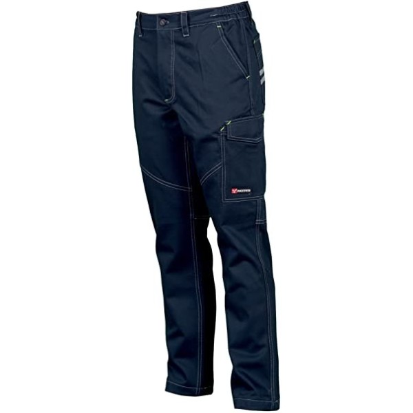PANTALONI PAYPER WORKER  STRETCH BLU NAVY TG.S