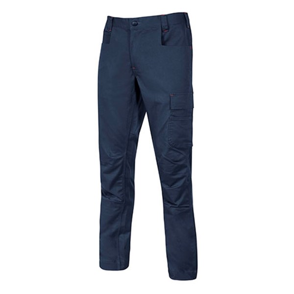 PANTALONE BRAVO TOP BLU  IN CVC ELAST. TG.L