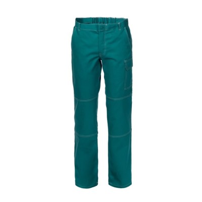 PANTALONE SERIO PLUS+    100% COTONE VERDE TG.L