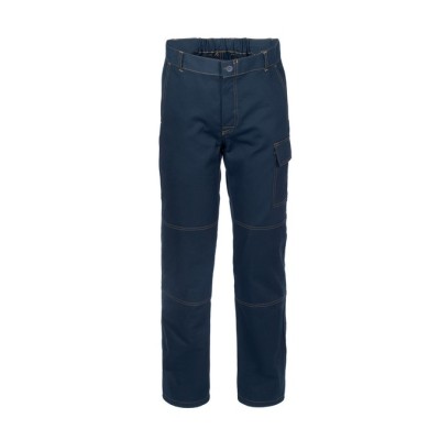 PANTALONE SERIO PLUS+    100% COTONE BLU TG.XXL