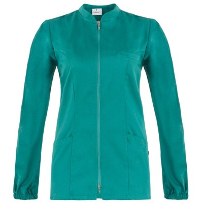 CASACCA ALICE VERDE C/ZIP100% COTONE TG.L
