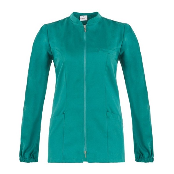 CASACCA ALICE VERDE C/ZIP100% COTONE TG.L
