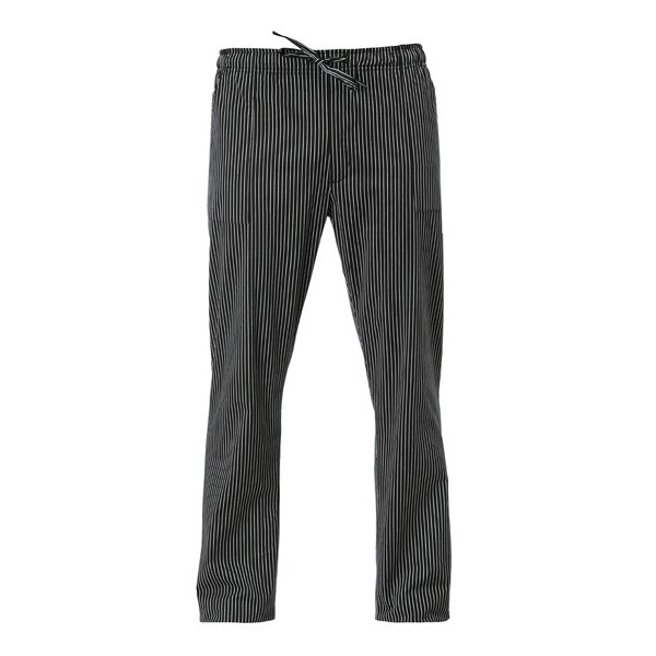 PANT.ENRICO GESSATO NERO 70%COT 30%POLI TG.M
