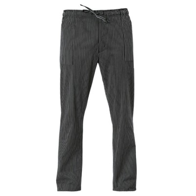 PANT.ENRICO GESSATO NERO 70%COT 30%POLI TG.S