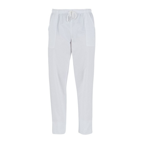 PANT.PITAGORA BIANCO 100%COTONE TG.L