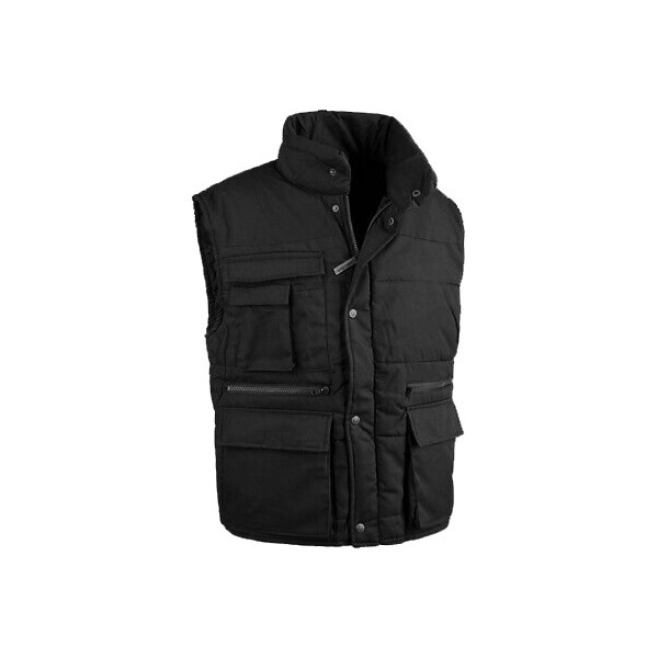 GILET ANTARES NERO IMBOT.POLIESTERE COT.RD TG.L