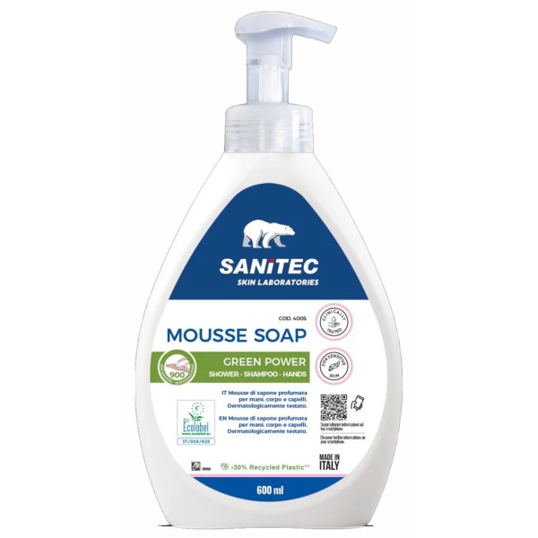 78693 MOUSSE SAPONE MANI 600ML GREEN POWER