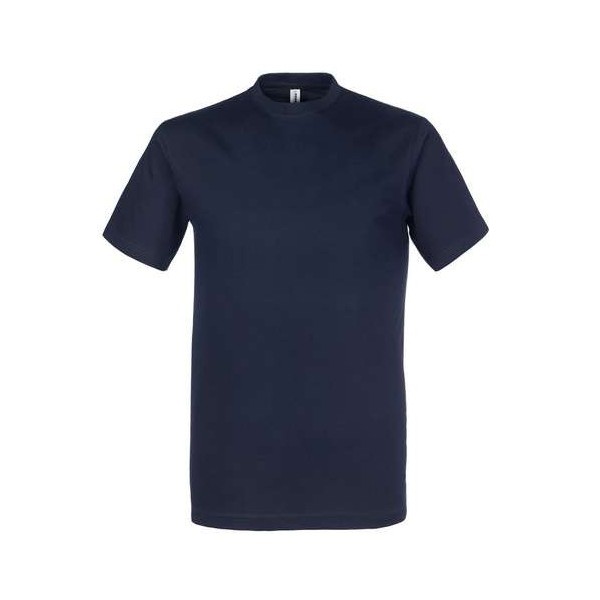 T-SHIRT KOS BLU COTONE   TG.L MANICA CORTA