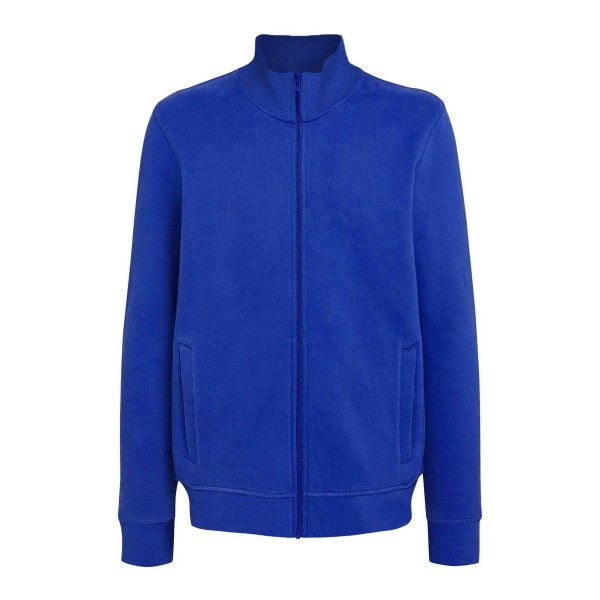 FELPA MANICA LUNGA C/ZIP COT/POLY BLU ROYAL TG.XL