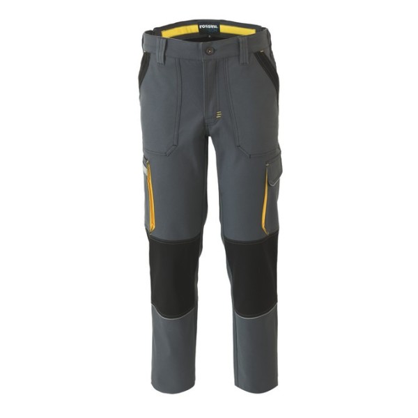 PANTALONE ULTRA FLEX     98% COTONE GRIGIO TG.M