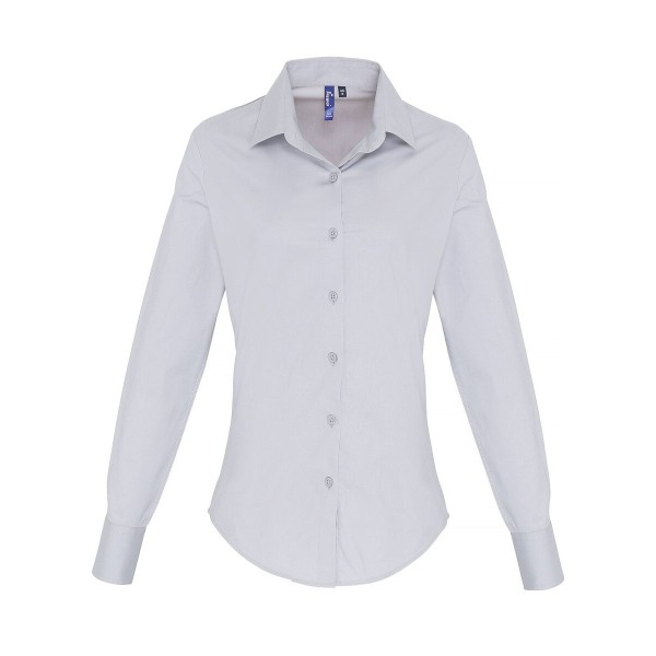 CAMICIA MANICA LUNGA TG.SDONNA COT/ELA SILVER
