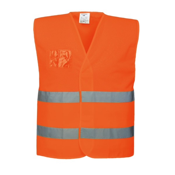 GILET ALTA VISIBILITA    ARANCIO TG S-M