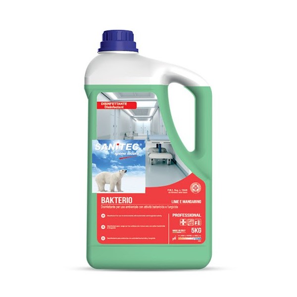 DISINFETTANTE 5KG BAKTERIO AMBIENTI LIME