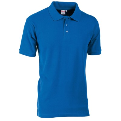 POLO PIQUET CLUB 31000   100%COT BLU ROYAL TG.S