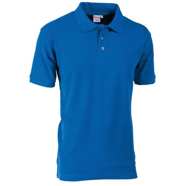 POLO PIQUET CLUB 31000   100%COT BLU ROYAL TG.S