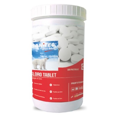 PASTIGLIE EFFERVESCENTI  CLORO ATTIVO 1KG SANITEC