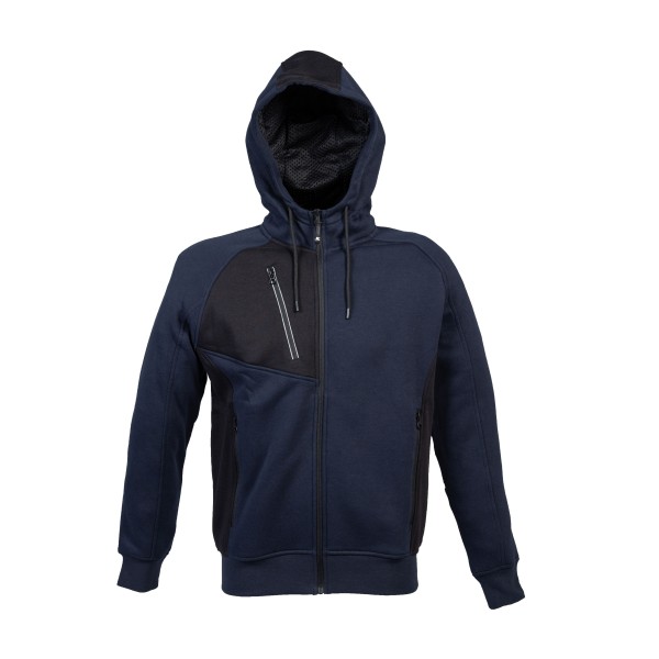 FELPA C/CAPPUCCIO POLONIAUOMO COL BLU NAVY TG.L