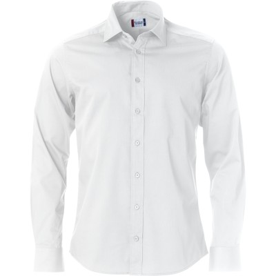 CAMICIA CLARK M/LUNGA    TG.XL 100%COT BIANCA