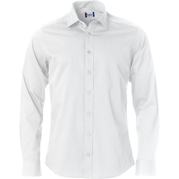 CAMICIA CLARK M/LUNGA    TG.XL 100%COT BIANCA